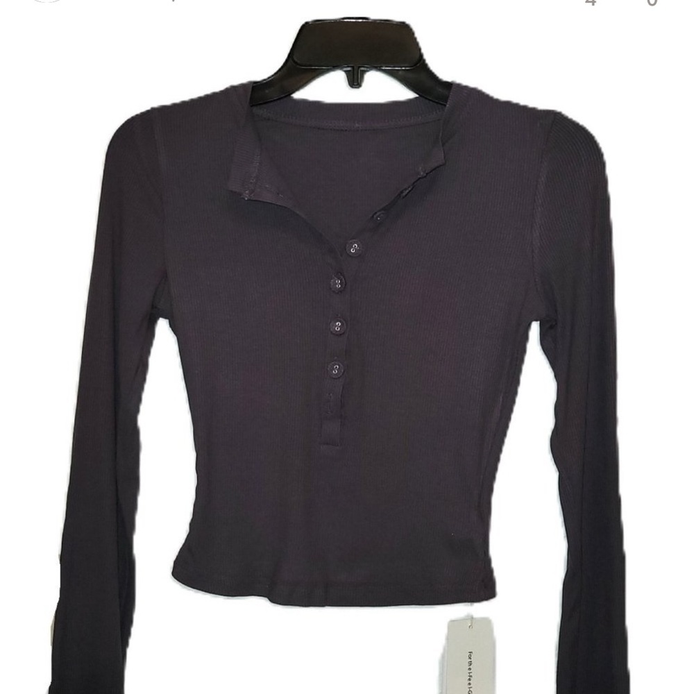 Commense Dark Purple Long Sleeve Button-Up Shirt